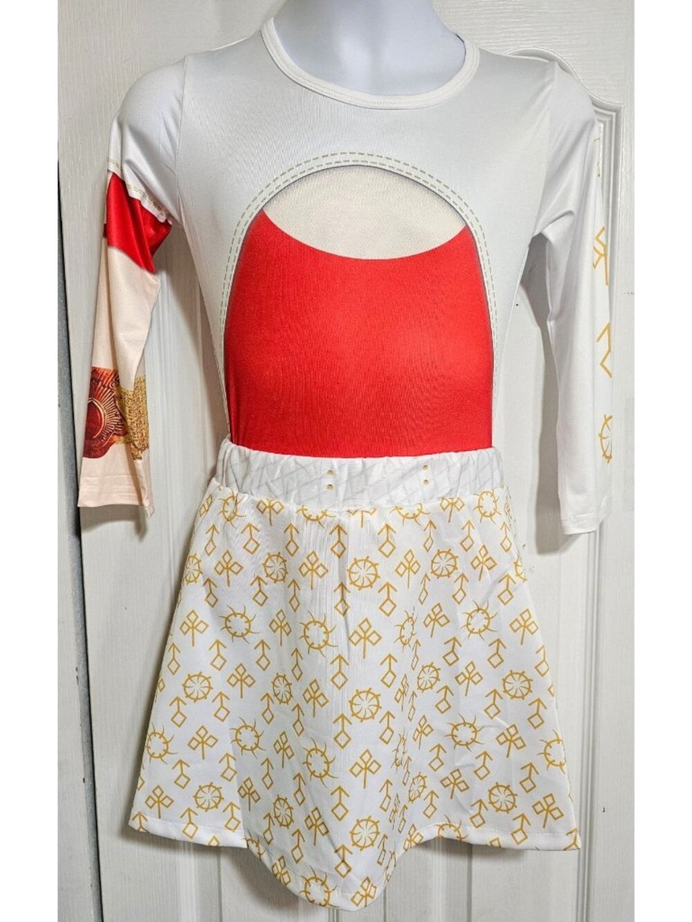 Zombies 4 Nova Addison Costume Girls 10-12  Cheerleader Top Skirt Disney Cosplay